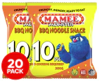 2 x 10pk Mamee Monster Noodle Snack BBQ 300g