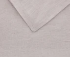 Natural Home Linen Queen Bed Quilt Cover Set - Linen