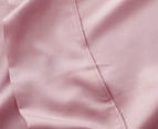 Natural Home Tencel Super King Bed Sheet Set - Blush Pink