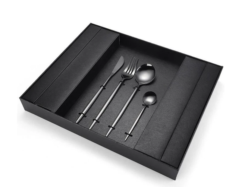 Cove Your Home Cutlery Set 24pc - Black