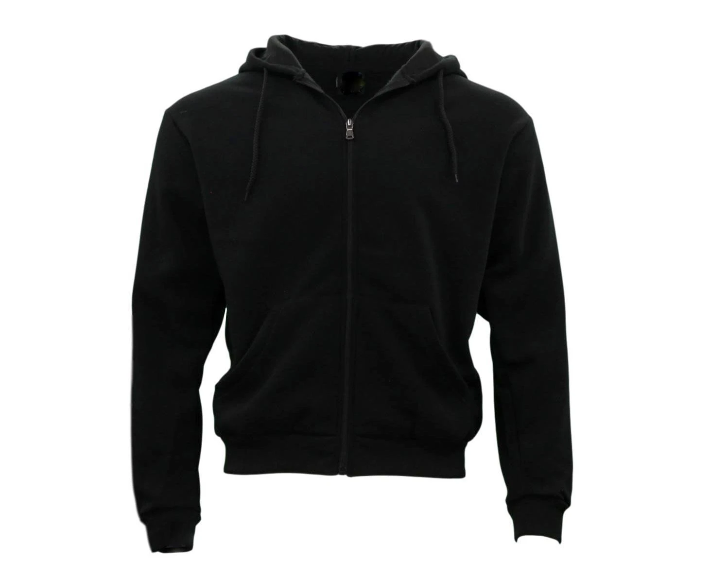 FIL Adult Unisex Zip Up Hoodie w Fleece - Black