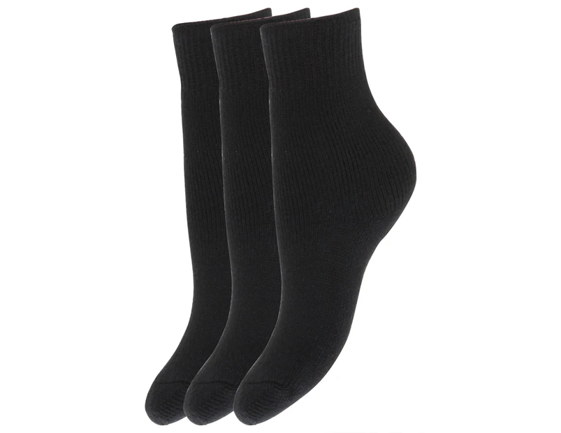 FLOSO Childrens Boys/Girls Winter Thermal Socks (Pack Of 3) (Black) - K105