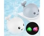 Whale Water Sprinkler Bath Toy - White 2