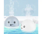Whale Water Sprinkler Bath Toy - White