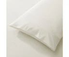 Justlinen-luxe 300TC Soft Cotton Queen Size Bed Sheet Set - Cream