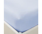 Justlinen-luxe 300TC Soft Cotton Queen Size Bed Sheet Set - Light blue