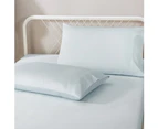 Justlinen-luxe 100% Luxury Cotton 500TC Single Bed Sheet Set - Light Blue