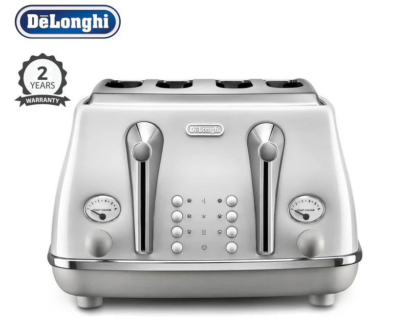 DéLonghi Icona Capitals 4-Slice Toaster - White CTOC4003W