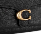 Coach Tabby Leather Trifold Wallet - Black