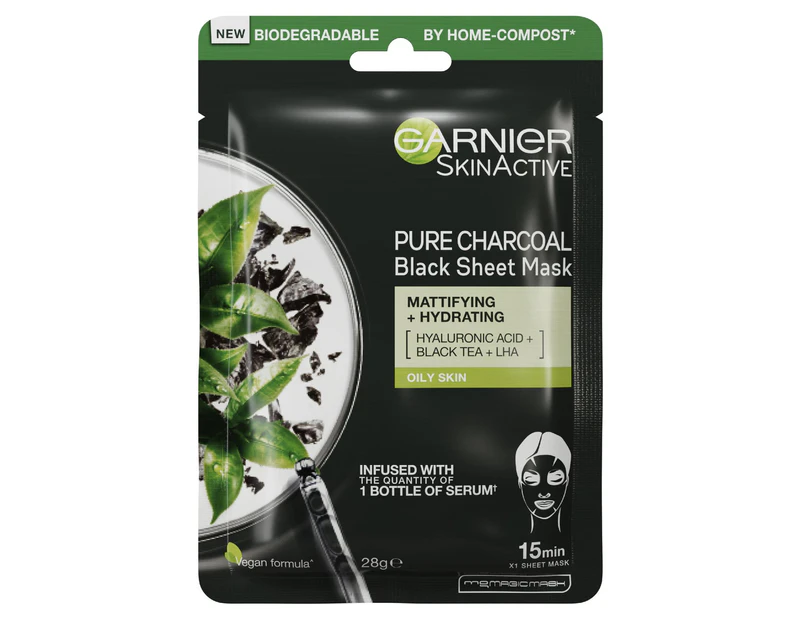 Garnier Skin Active Pure Charcoal Tissue Mask With Black Algae