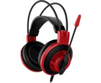 MSI Over-Ear 3.5mm Jack Wired Gaming Headphone Headset DS501 Red With Mic
