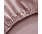 Justlinen Luxury 500 Tc King Single Size Cotton Bedding Bed Sheet Set - Mauve