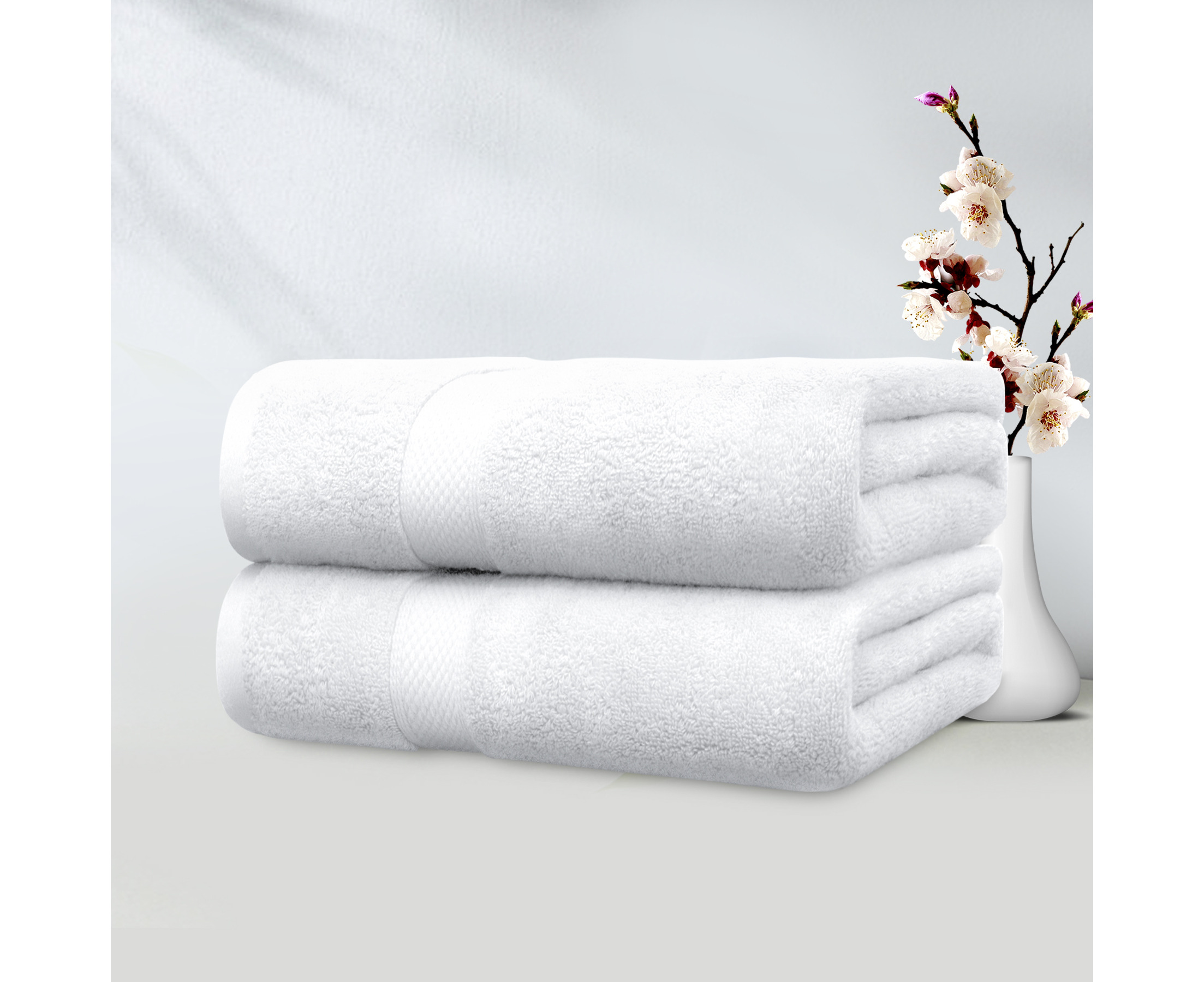 NEW Tommy Hilfiger Bath Towel OEKO-TEX Cotton Quick Dry Wash Hand Set 6Pc  White