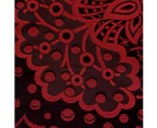 Vivienne Red Jacquard Quilt Cover Set by Accessorize