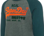 Superdry Men's VL Duo Raglan Crew Sweater - Forest Green Marle
