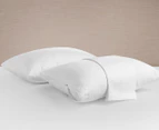 Dreamaker 73x46cm 100% Cotton Cover Pillow Protector 2-Pack - White