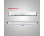 300mm-1800mm Linear Stealth Tile Insert Floor Grate Bathroom Shower Drain Waste 304 Stainless Steel Centre Outlet