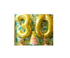 Milestone Birthday Foil Helium Party Deco Gold Silver 18 21 30 40 50 60 Small - Gold 70