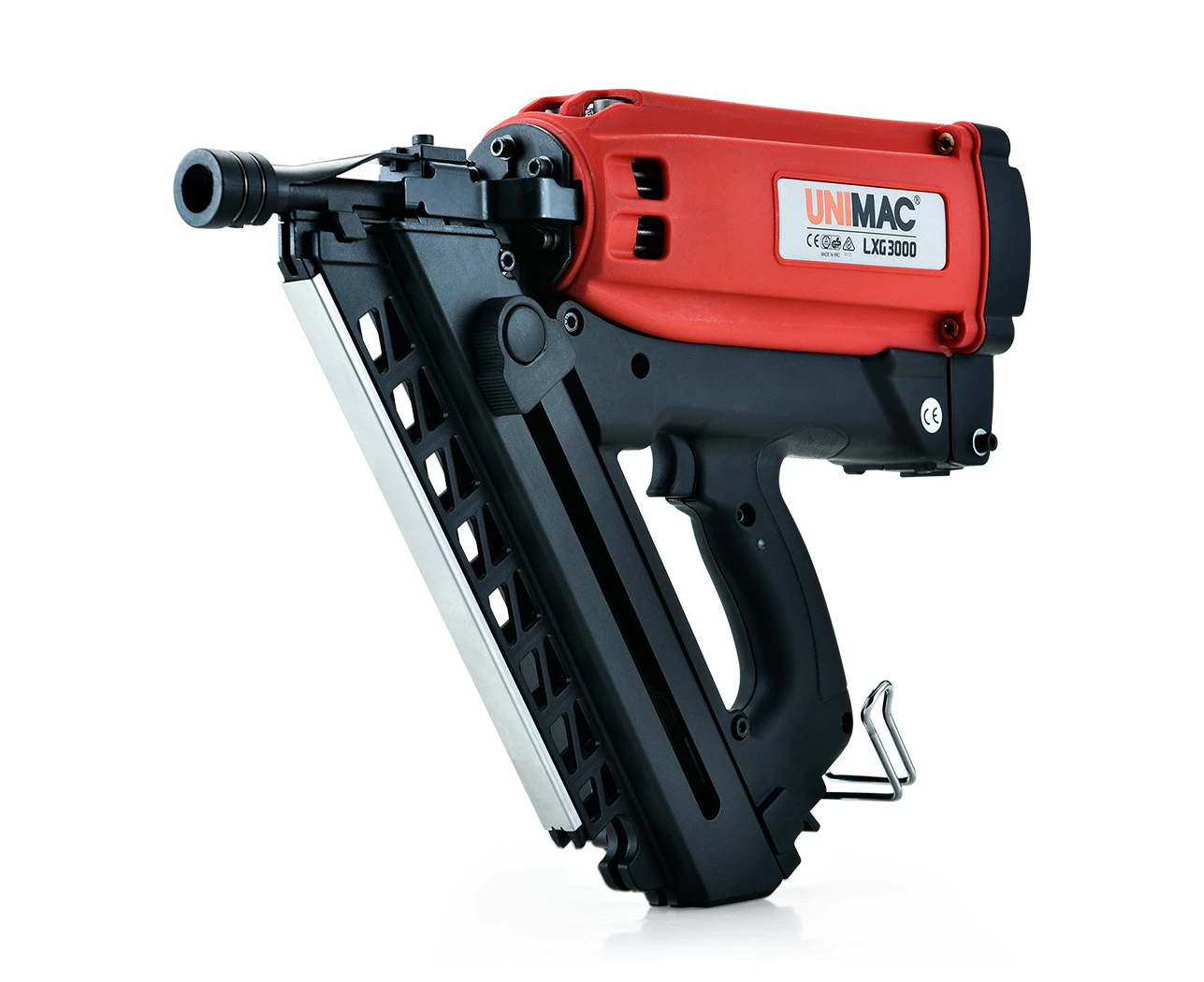 UNIMAC Cordless Framing Nailer 34 Degree Gas Nail Gun Kit - 2nd Gen Brushless