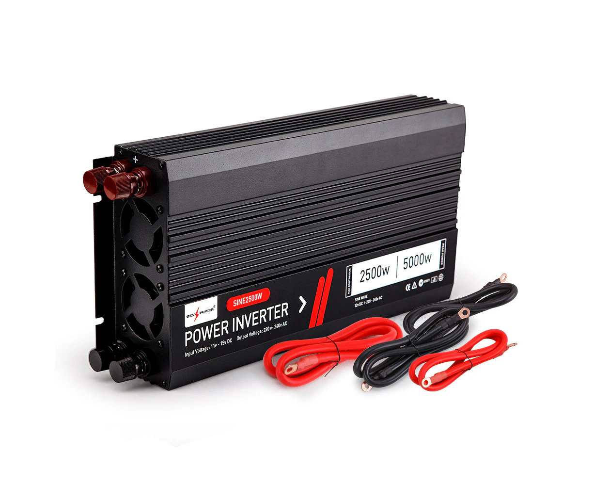 GENPOWER Modified Sine Wave 2500W/5000W 12V/240V Power Inverter Car Caravan Boat