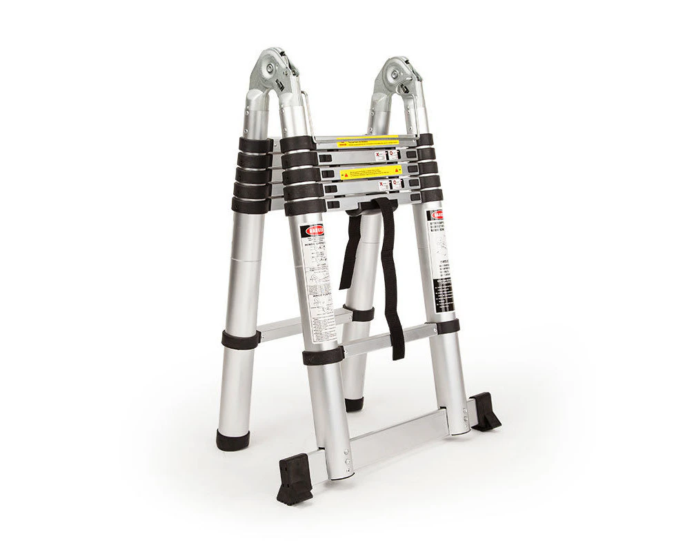 Bullet 3.8m Multipurpose Telescopic Folding Ladder Aluminium Alloy Extension