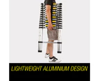 BULLET 3.8m Multipurpose Telescopic Ladder Portable Extension Aluminium Foldable Alloy Steps