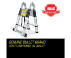 BULLET 5m Multi-Purpose Aluminium Folding Ladder Portable Extension Adjustable Alloy Step
