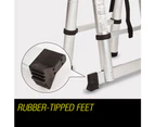 Bullet 4.4m Portable Telescopic Ladder Multipurpose Aluminium Alloy Folding Extendable Steps
