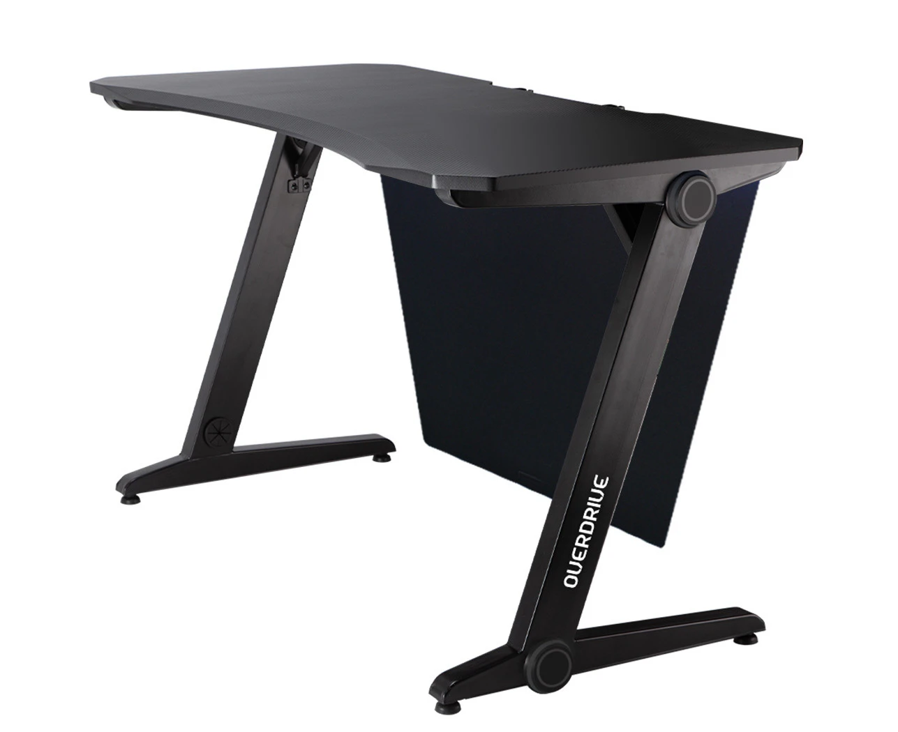 OVERDRIVE Gaming Desk 120cm PC Table Setup Computer Carbon Fiber Style Black