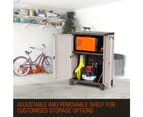 PLANTCRAFT Outdoor Storage Cupboard Cabinet Box Lockable Adjustable 91cm