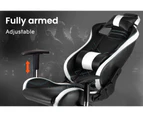 OVERDRIVE Gaming Chair Desk Racing Seat Setup PC Combo Black Office LED Lighting