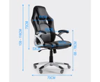 OVERDRIVE Racing Office Chair - PU Leather Seat Executive Computer Gaming Deluxe