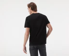 Tommy Hilfiger Men's Nantucket Flag V-Neck Tee / T-Shirt / Tshirt - Deep Knit Black