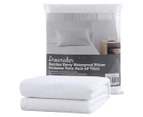 Dreamaker Bamboo Terry Towelling Waterproof Pillow Protector (Twin Pack)