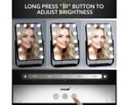 Maxkon LED Lighted Hollywood Makeup Mirror with Dimmable 12 Lights Touch-Screen 360 Rotation Black 30x40cm 5