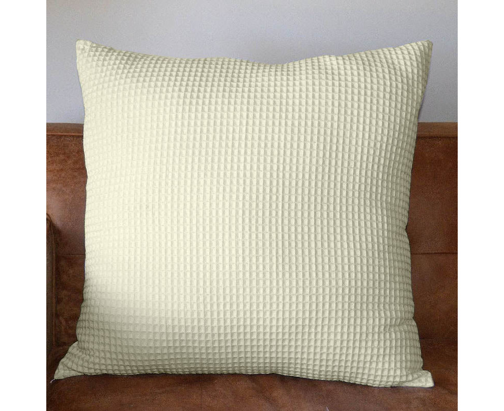 NEW 100% cotton 350gsm Large Waffle European Pillowcase Cushion cover Linen 