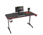 Gaming Desk 55" Wide Spacious Desk Computer Table Gamer Workstation Ergonomic Design with Full Desk Mouse Pad