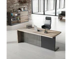 AFTAN Executive Desk Right Panel 180cm - Warm Oak & Black