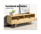 Artiss TV Cabinet Entertainment Unit 120cm Pine Ford