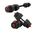 Everfit 40kg Dumbbells Barbell Set Adjustable Dumbbell Weight Lifting