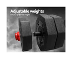 Everfit 40kg Dumbbells Barbell Set Adjustable Dumbbell Weight Lifting