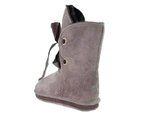 UGG Boots Women Lace-up 9"+ premium Australian shearing Sheepskins Grip-sole 3Color Siz 5-10 - Chocolate