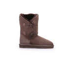 UGG Boots Women 9"+ Horn Buckles shearing Sheepskins Premium 5 Colors Size W4-11 - Chcolate