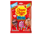 2 x 35pk Chupa Chups Faces Flat Lollipops