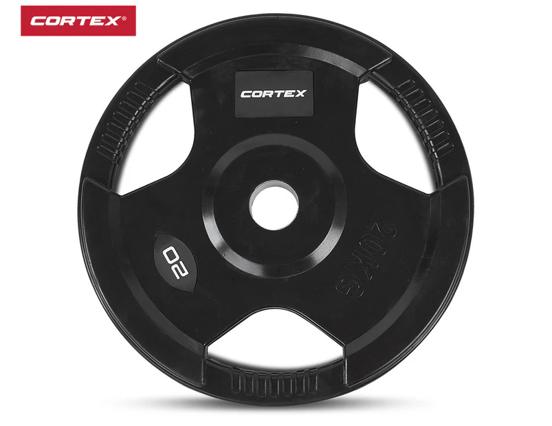 Cortex 20kg Tri-Grip Olympic Plate - Black