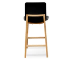 Harris 65cm Bar stool - Black - Natural