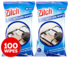 2 x 50pk Zilch Kitchen Wipes