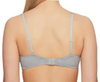 French Connection Women's Triangle All Over Lace Wirefree Bra - Sleet Gray