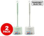 2 x Zilch Basic Toilet Brush - Randomly Selected