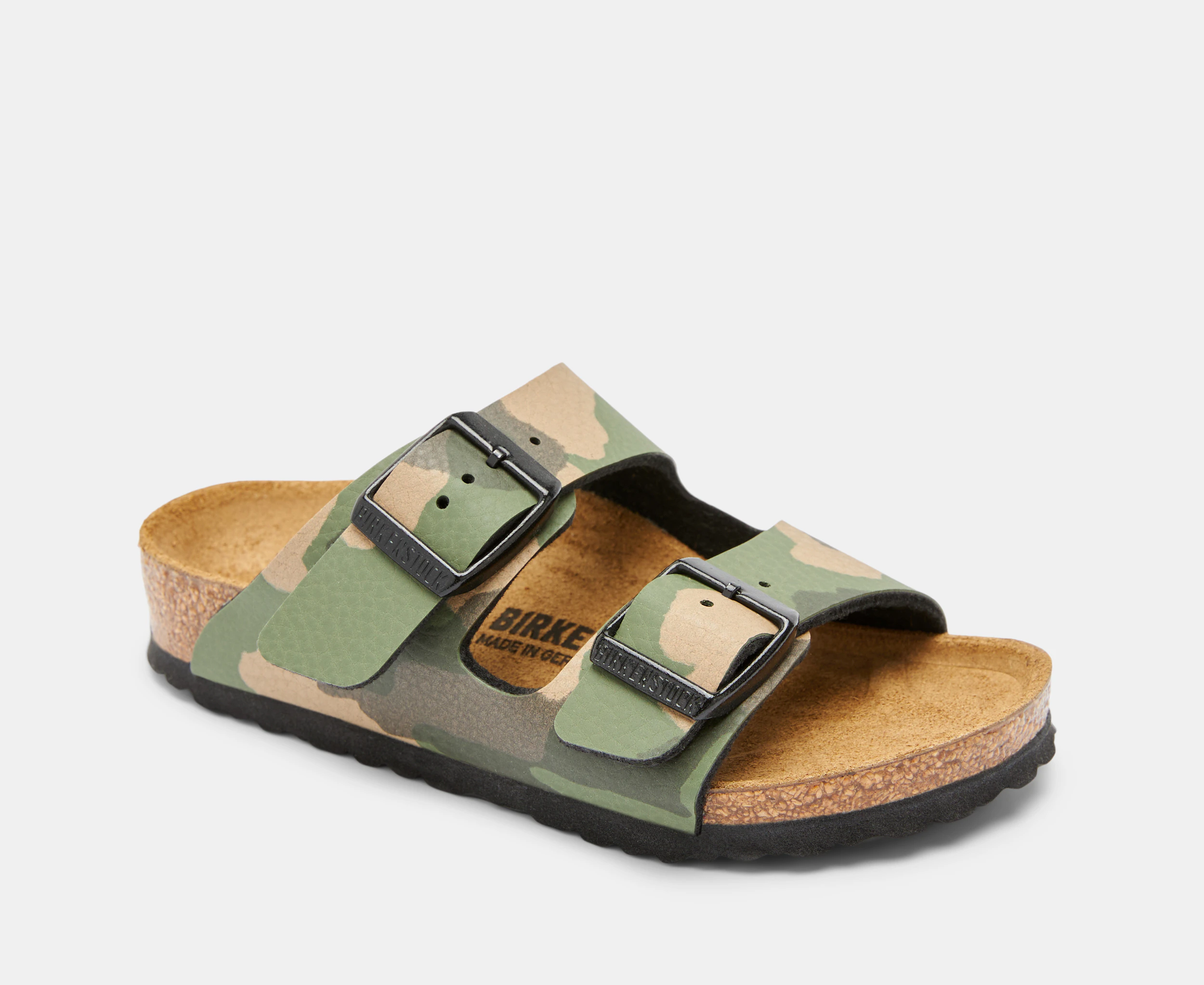 Birkenstock Kids' Arizona Narrow Fit Sandals - Desert Soil Khaki